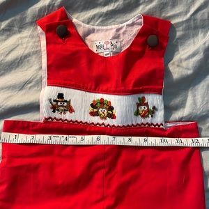 Molly Pop Red Long Jon 18mo. Owl Thanksgiving